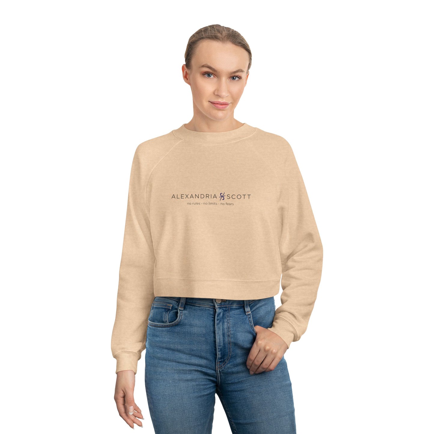Alexandria Scott No Rules | No Limits | No Fears Cropped Fleece Pullover
