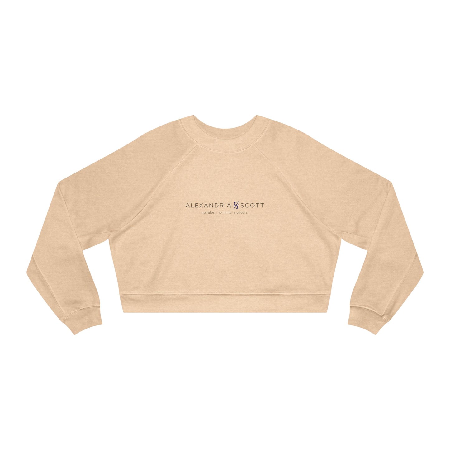 Alexandria Scott No Rules | No Limits | No Fears Cropped Fleece Pullover
