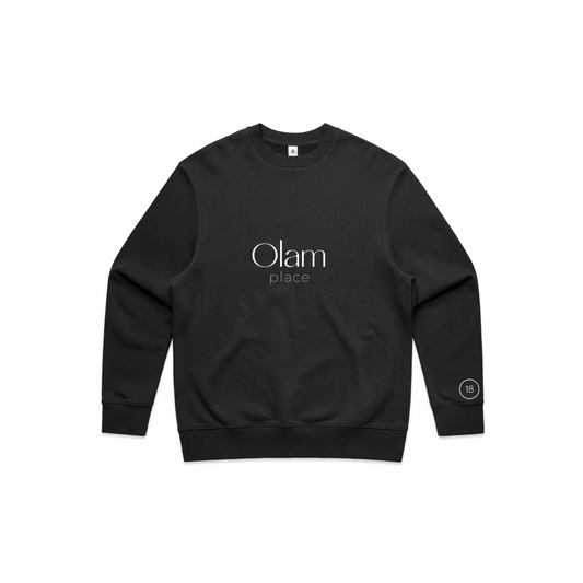 Faded Black Unisex Crew Neck