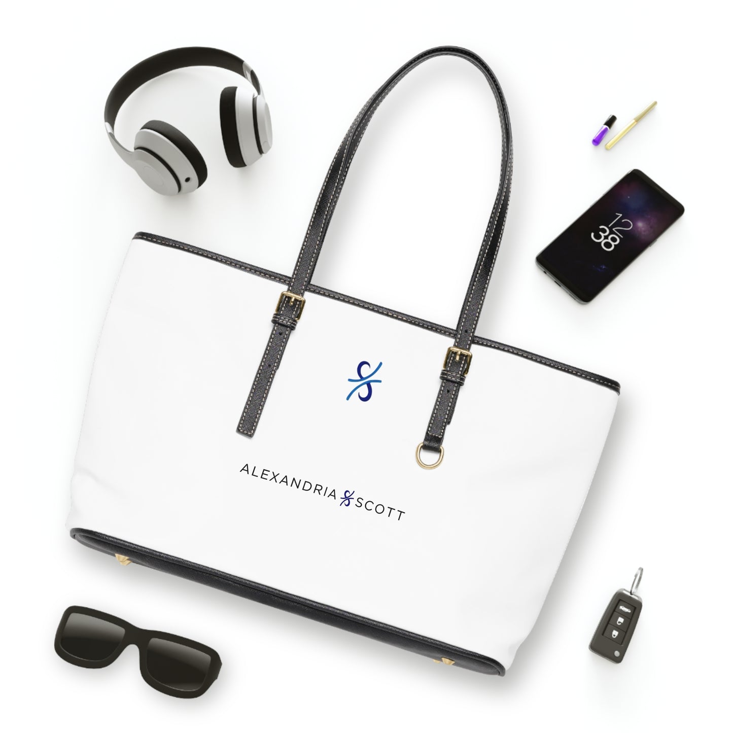 Alexandria Scott Chic PU Leather Tote Bag