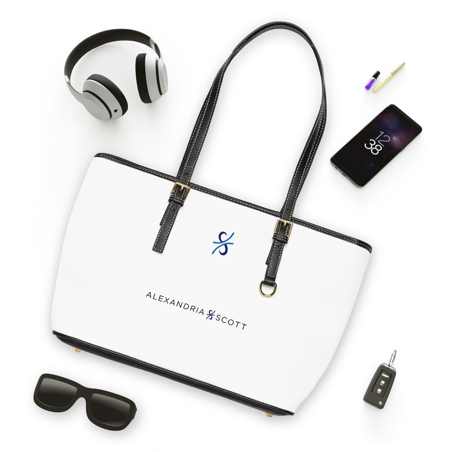 Alexandria Scott Chic PU Leather Tote Bag