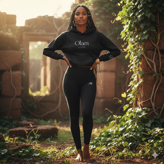 Olam Faded Black Unisex Hoodie